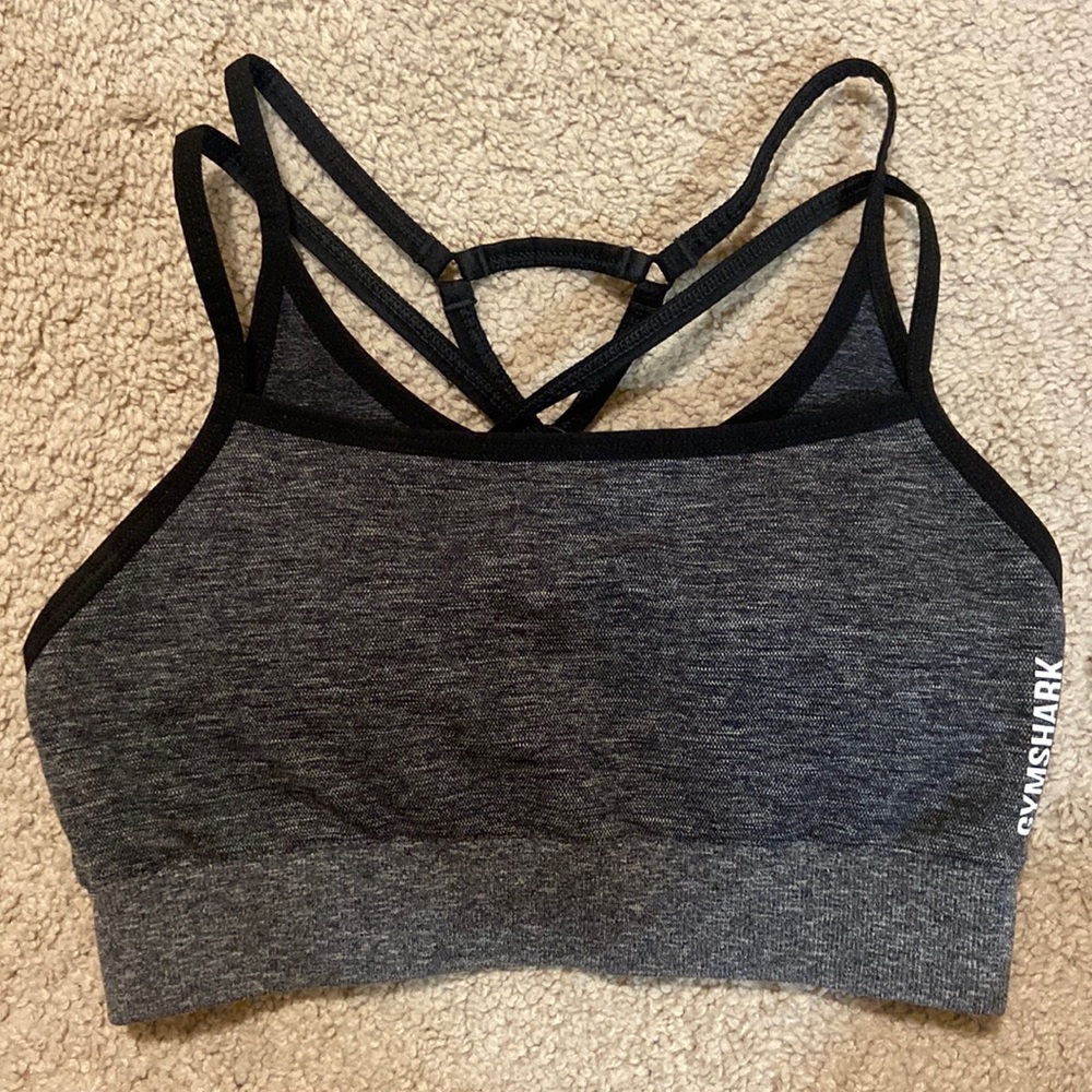 Gymshark Adapt Marl Sports Bra Black